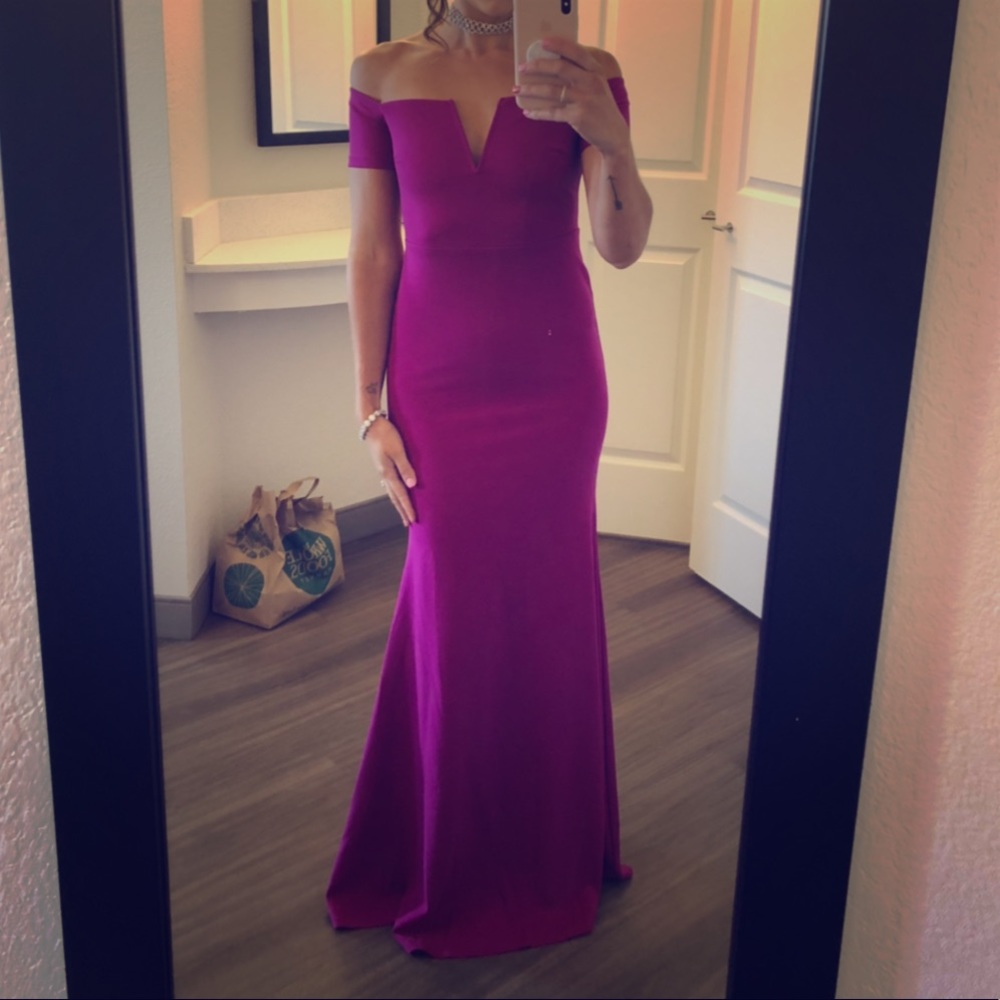 Fuschia gown